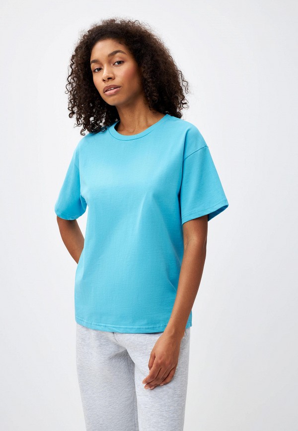 

Футболка Sela, Голубой, KATE OVERSIZE FIT