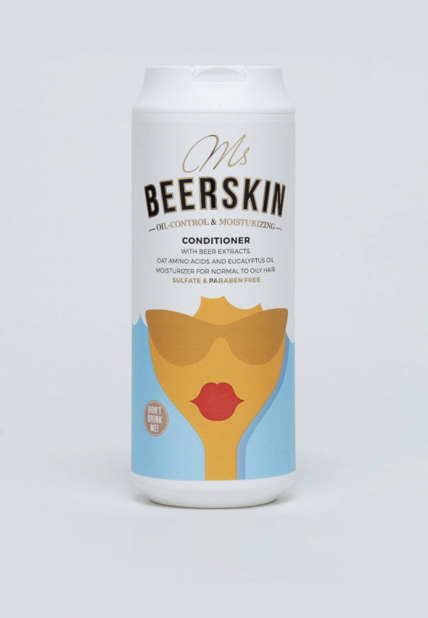 Кондиционер для волос Beerskin с пивными экстрактами для нормальных и жирных волос, увлажняющий, 440 мл