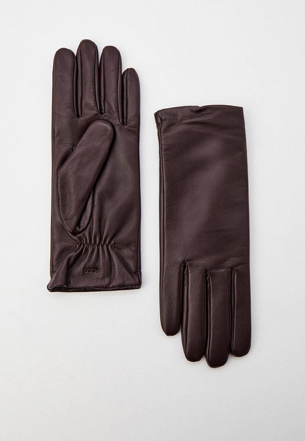 Перчатки Ecco коричневого цвета