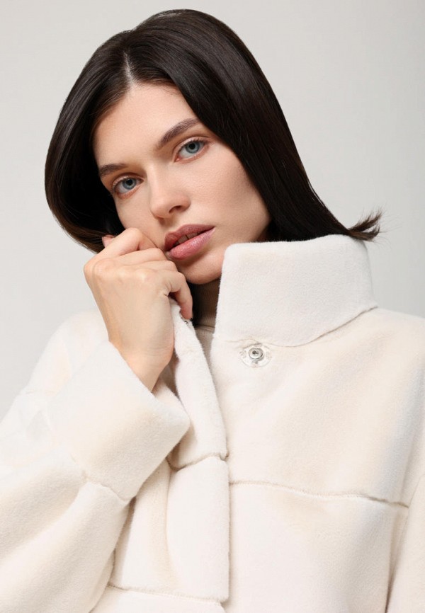 Шуба Alef белый, размер 48, фото 5