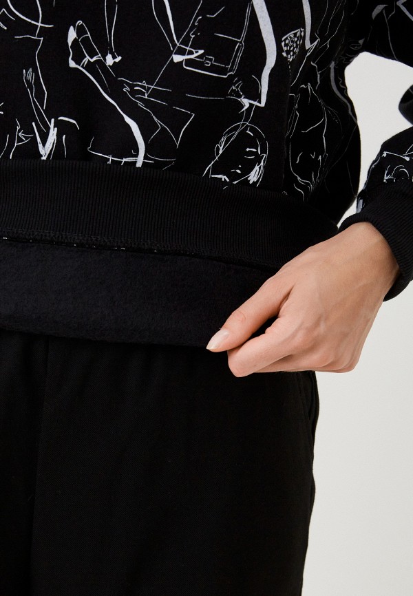 Свитшот Zolla черный, размер 44, фото 4