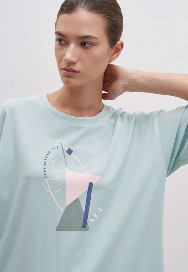 Футболка Finn Flare бирюзовый, размер 46, фото 4