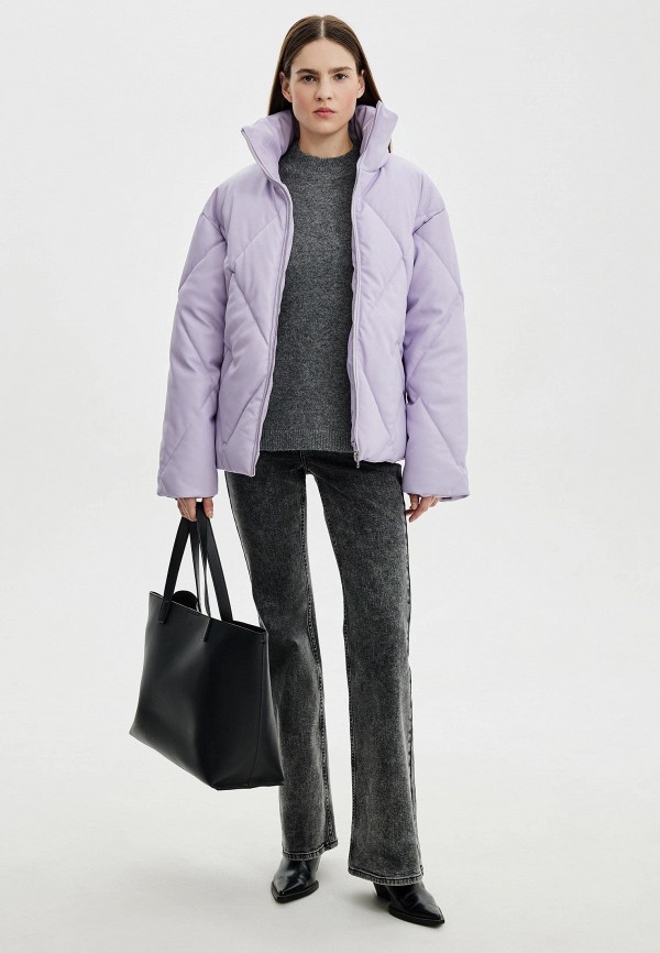 фото Куртка кожаная утепленная zarina