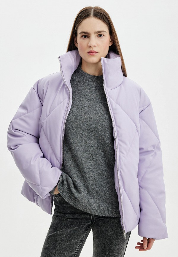 фото Куртка кожаная утепленная zarina