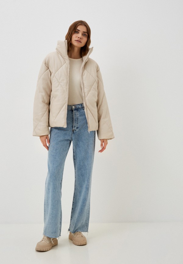 фото Куртка кожаная утепленная zarina