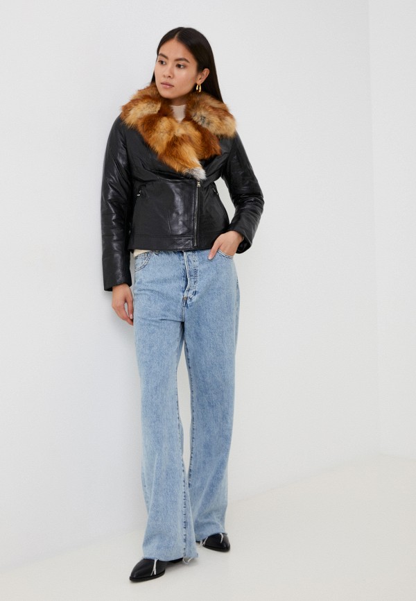 фото Куртка кожаная утепленная grafinia