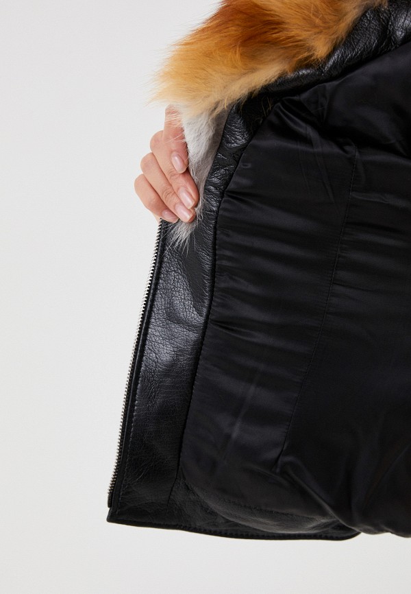 фото Куртка кожаная утепленная grafinia
