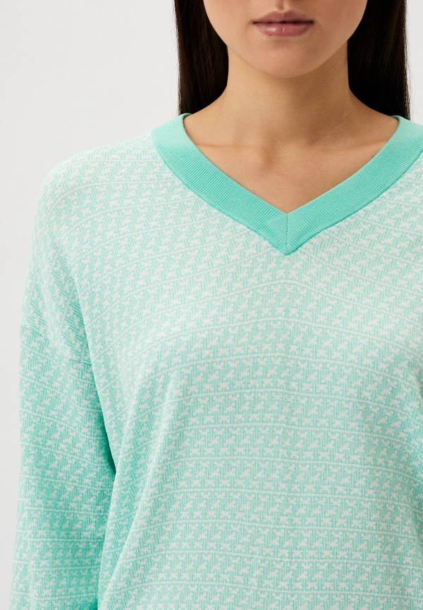 Пуловер Finisterre цвет Бирюзовый  Фото 4