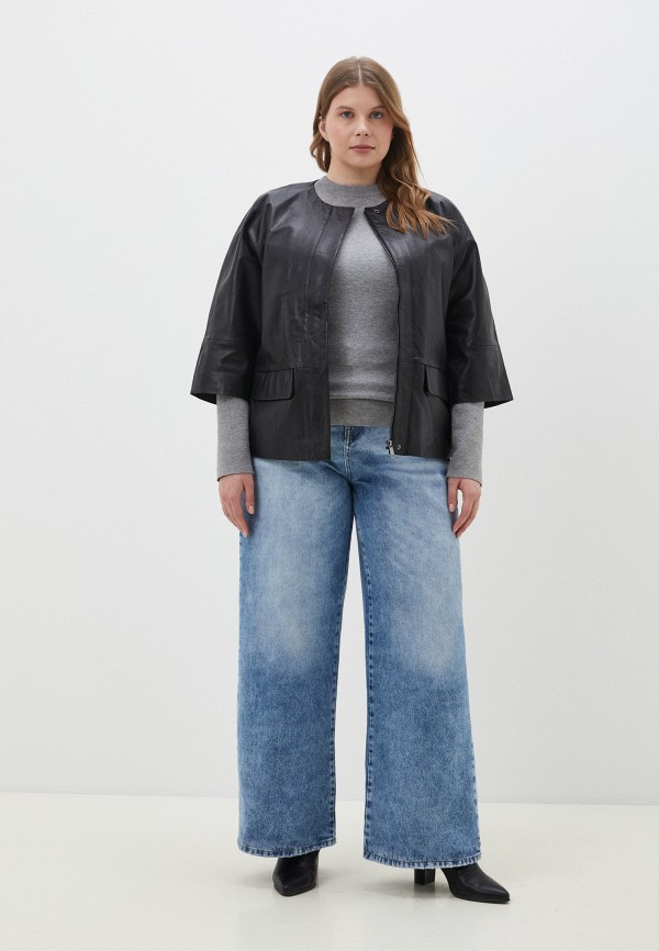 фото Куртка кожаная снежная королева