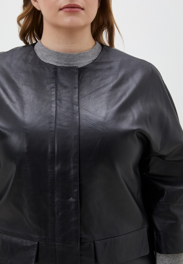 фото Куртка кожаная снежная королева