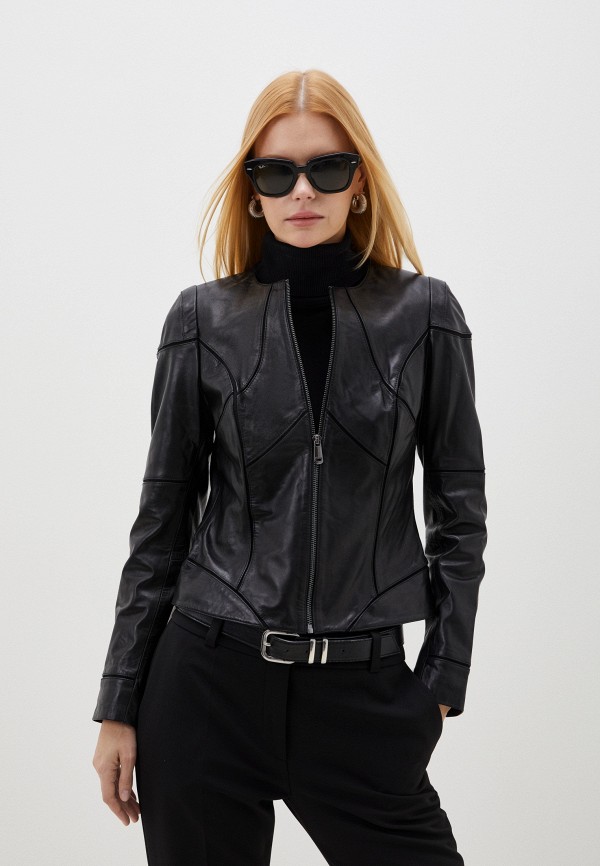 фото Куртка кожаная снежная королева