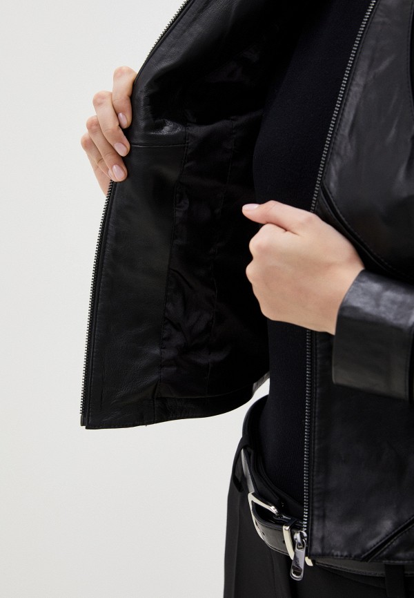 фото Куртка кожаная снежная королева