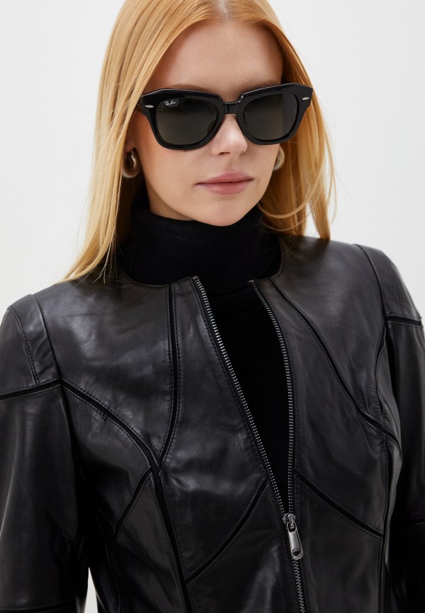 фото Куртка кожаная снежная королева