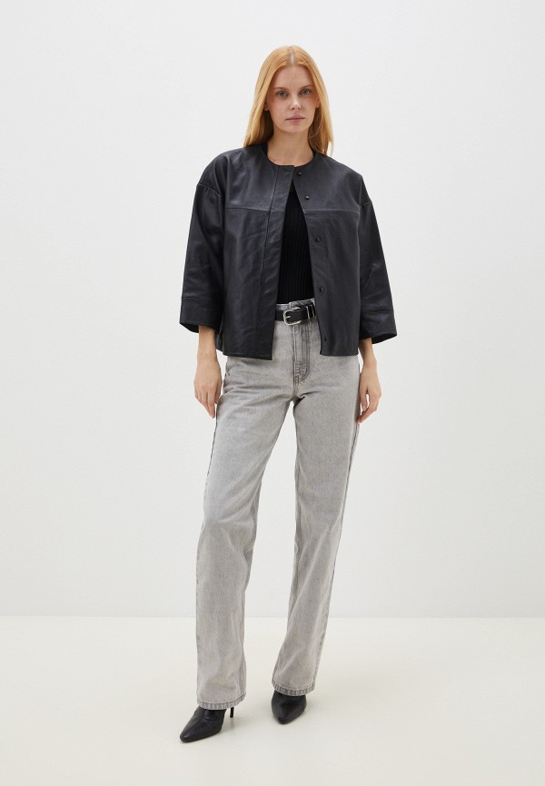 фото Куртка кожаная снежная королева