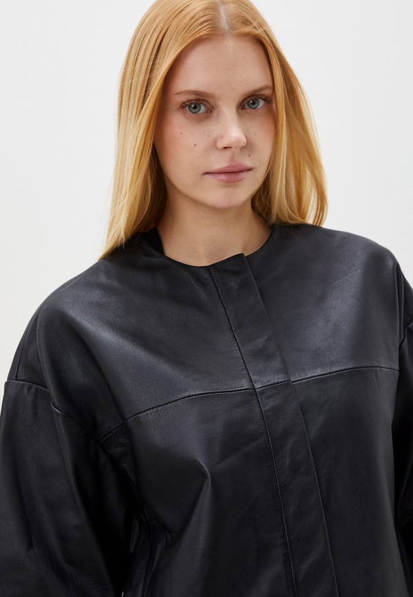 фото Куртка кожаная снежная королева