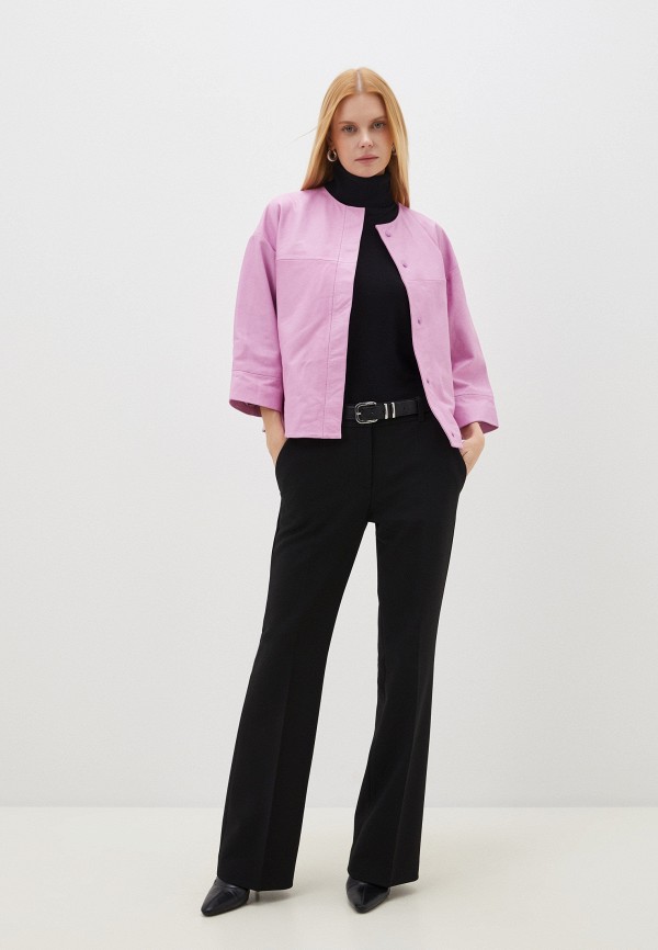 фото Куртка кожаная снежная королева