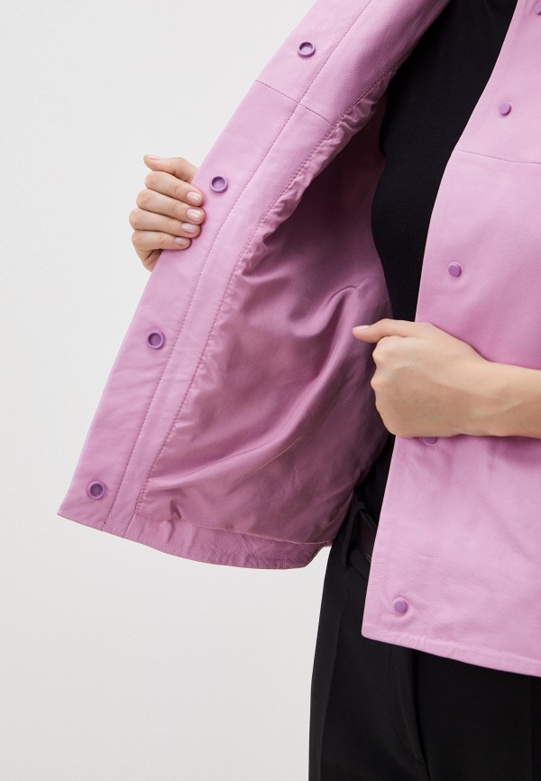 фото Куртка кожаная снежная королева