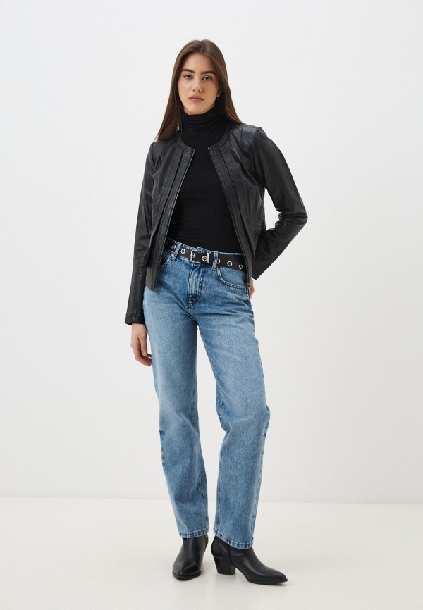 фото Куртка кожаная снежная королева