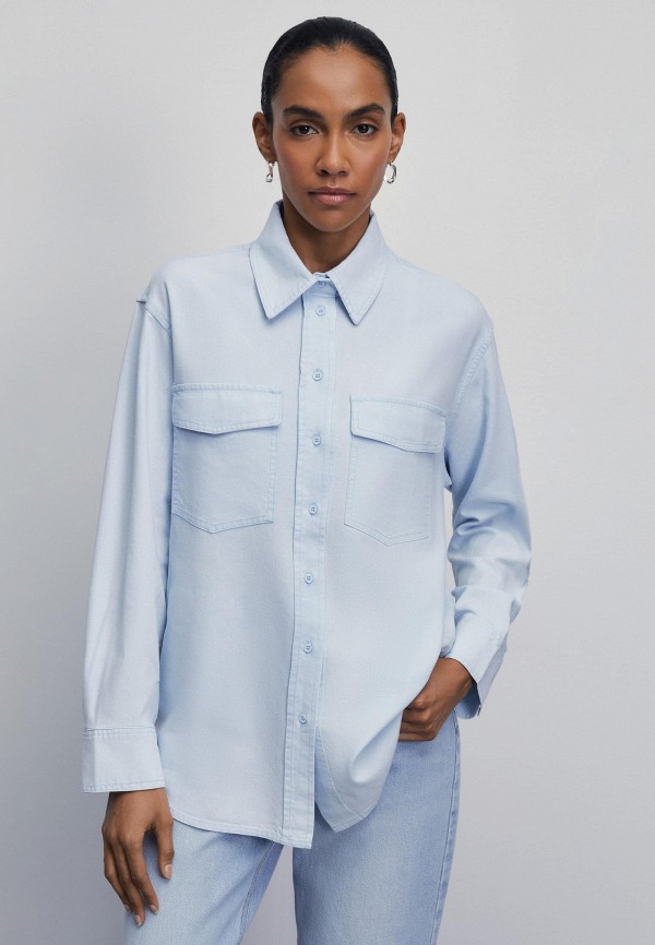 

Блуза Zarina, Голубой, LIMITED COLLECTION