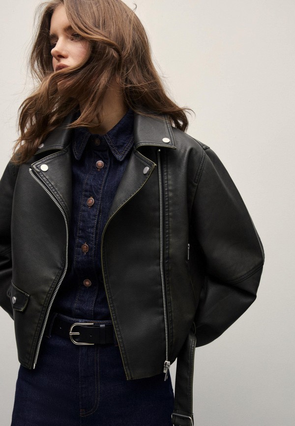 фото Куртка кожаная zarina