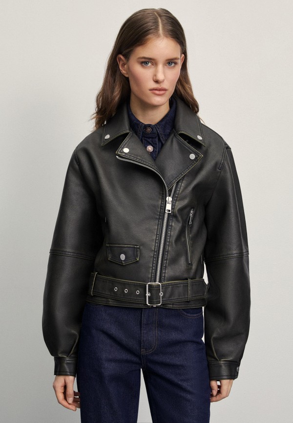 фото Куртка кожаная zarina