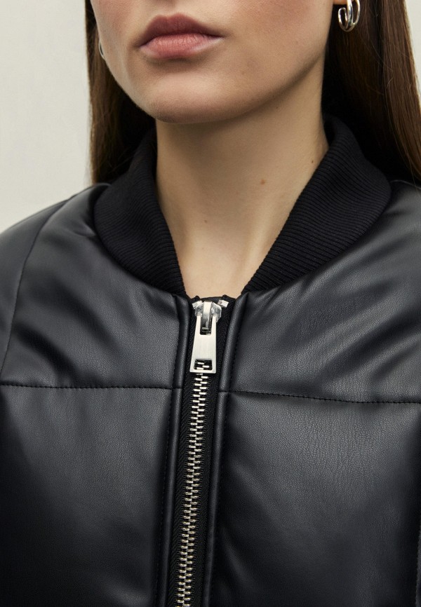 фото Куртка кожаная утепленная zarina