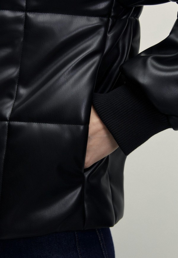 фото Куртка кожаная утепленная zarina