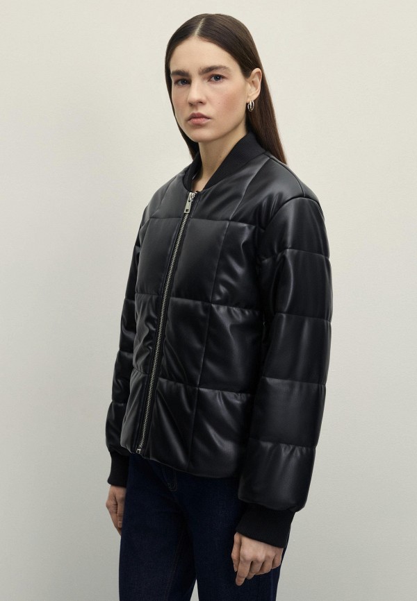 фото Куртка кожаная утепленная zarina