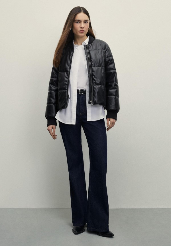 фото Куртка кожаная утепленная zarina