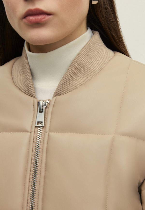 фото Куртка кожаная утепленная zarina