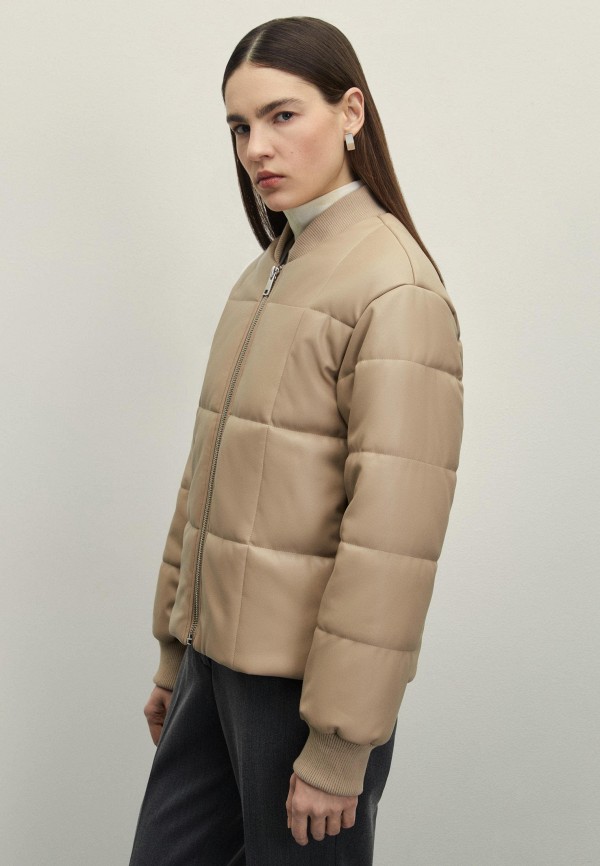 фото Куртка кожаная утепленная zarina