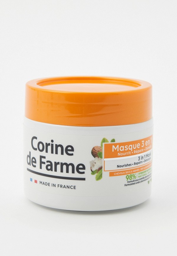 Маска для волос Corine de Farme для сухих, поврежденных и ломких macка для волос 3в1 corine de farme nourishes