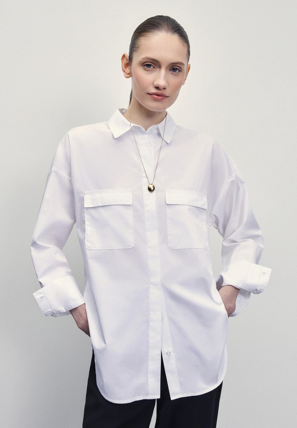 Блуза Zarina белого цвета