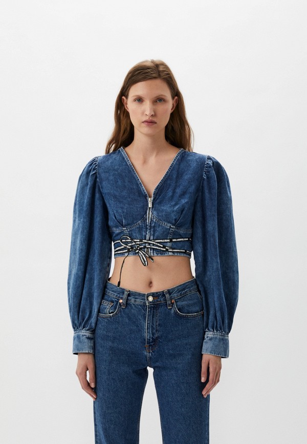 

Блуза Karl Lagerfeld Jeans, Синий