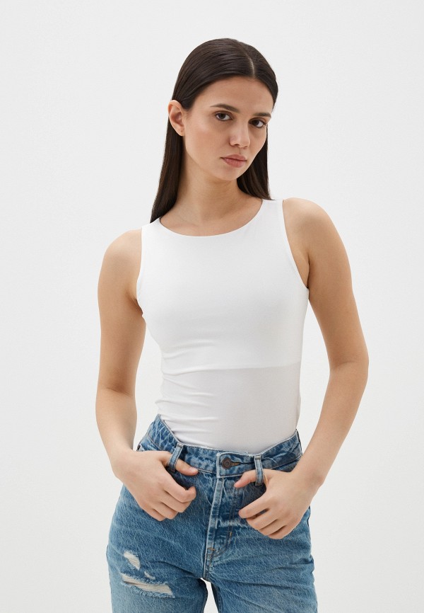 

Боди Zarina, Белый, Exclusive online