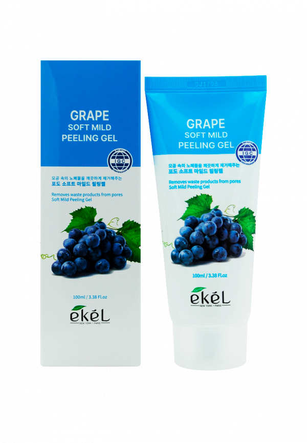 Пилинг для лица Ekel EKEL для лица с экстрактом винограда Grape Natural Clean Peeling Gel, 100 мл