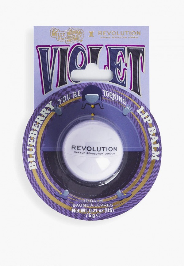 Бальзам для губ Revolution Willy Wonka & The Chocolate Factory x Revolution Blueberry Lip Balm, 6 г