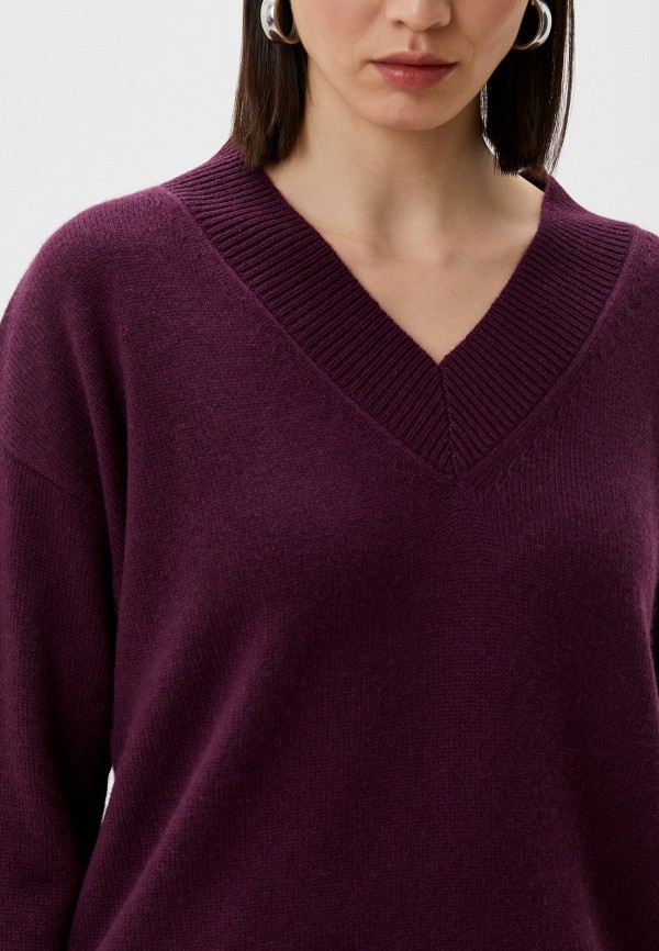 Пуловер Vasilisav Cashmere цвет Бордовый  Фото 4