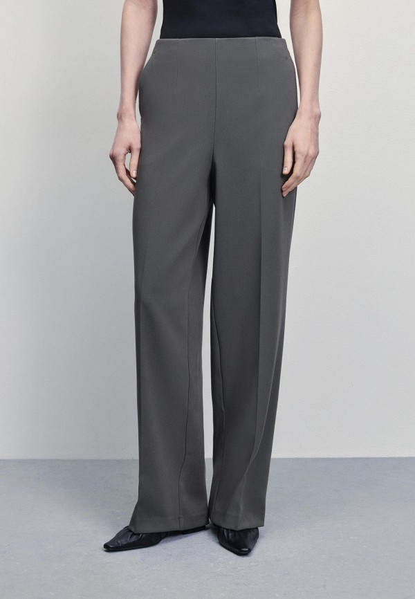 Брюки Zarina Exclusive online трикотажные брюки из вискозы zarina 1420625721 серый 44