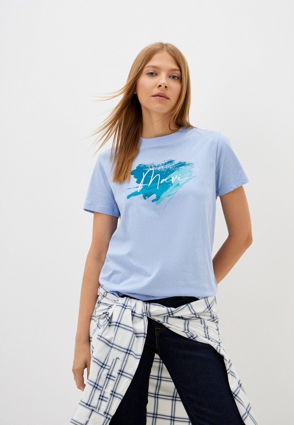 

Футболка Mavi, Голубой, SHORT SLEEVE TOP