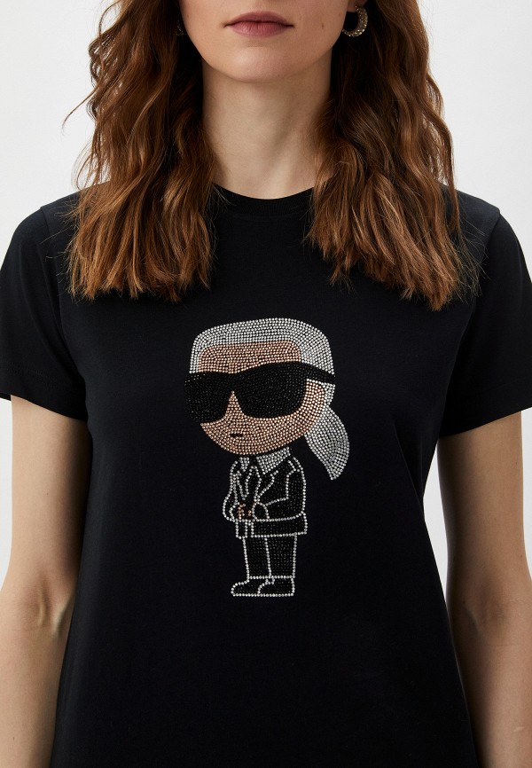 Футболка Karl Lagerfeld цвет Черный  Фото 4