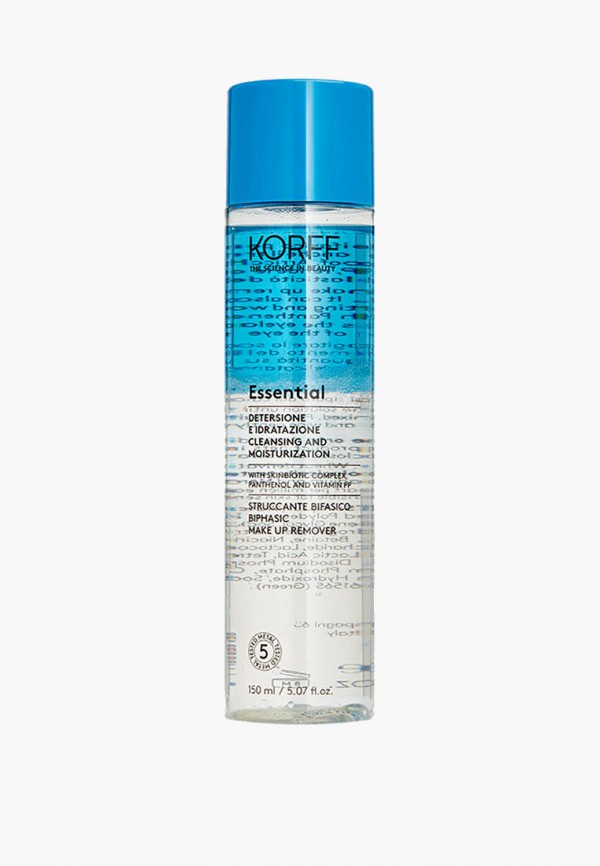 Мицеллярная вода Korff для снятия макияжа двухфазное Essential BIPHASIC MAKE UP REMOVER, 150 мл