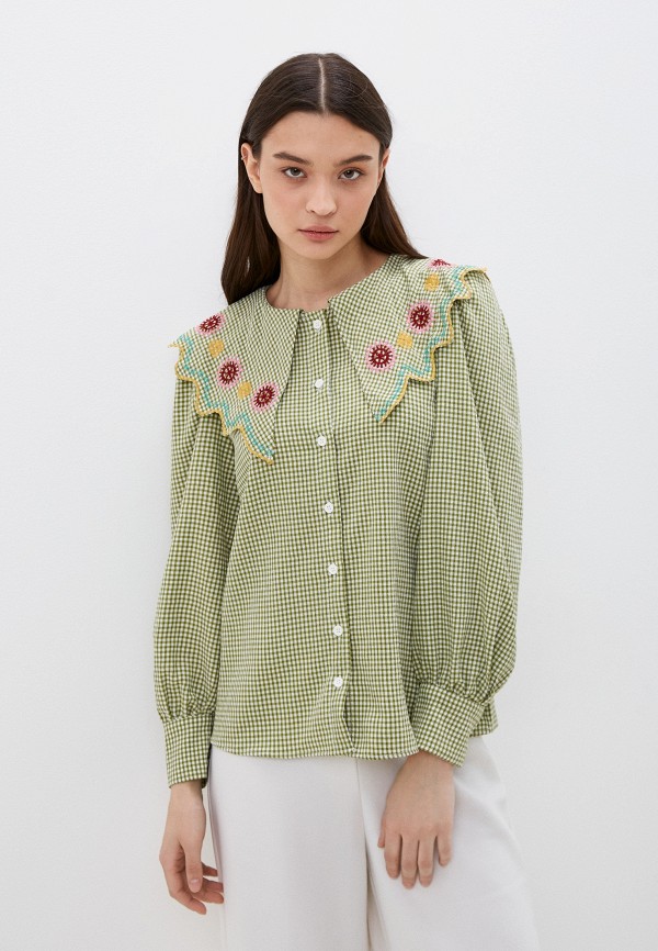 Блуза Trendyol цвет Зеленый 