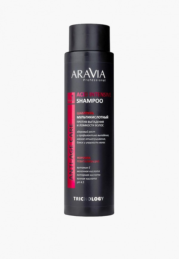 Шампунь Aravia Professional мультикислотный против выпадения и ломкости волос ACID INTENSIVE SHAMPOO 420 мл aravia