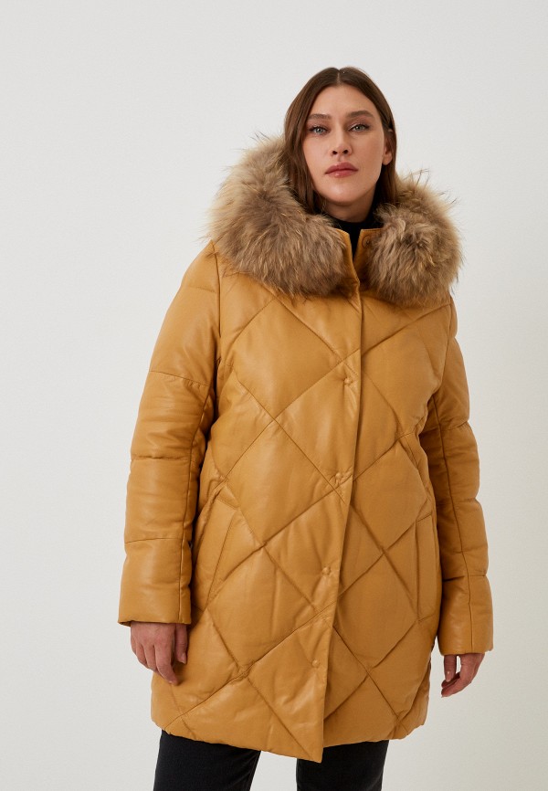 Куртка кожаная утепленная Снежная Королева 17590₽