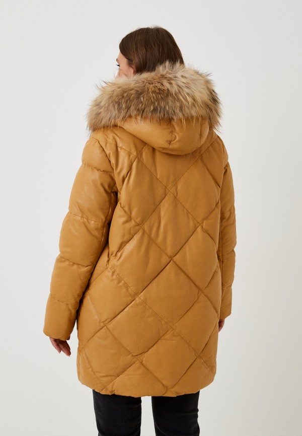 фото Куртка кожаная утепленная снежная королева