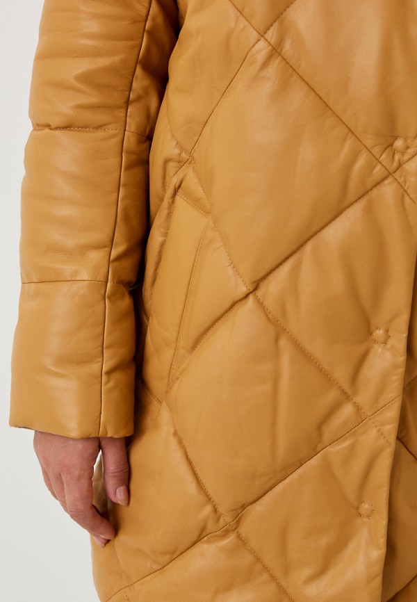 фото Куртка кожаная утепленная снежная королева