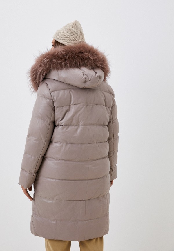 фото Куртка кожаная утепленная снежная королева