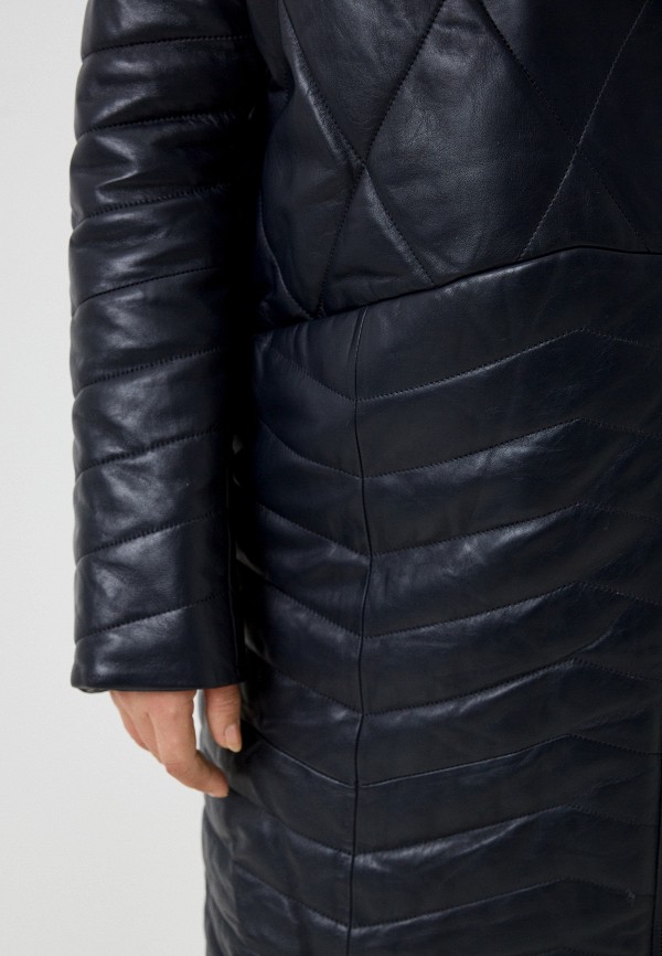 фото Куртка кожаная утепленная снежная королева