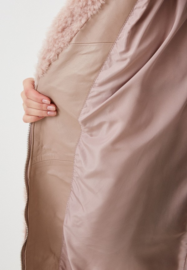 фото Куртка кожаная утепленная снежная королева